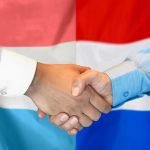 De vlaggen van Nederland en Luxemburg